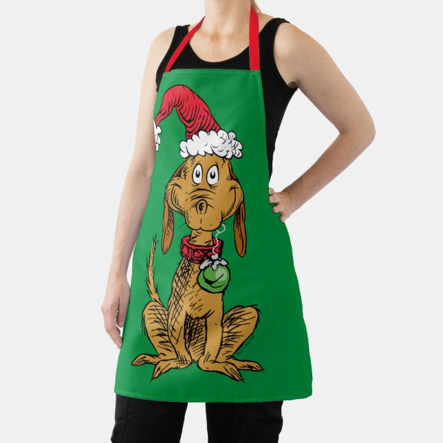Max the Dog in Santa Hat Apron (Insitu)