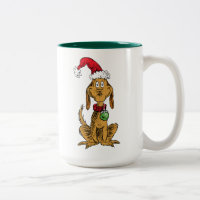 Max the Dog in Santa Hat