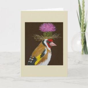 Max the European goldfinch card