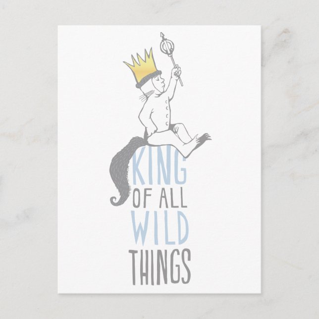 Max | The King of All Wild Things - Blue Postcard (Front)