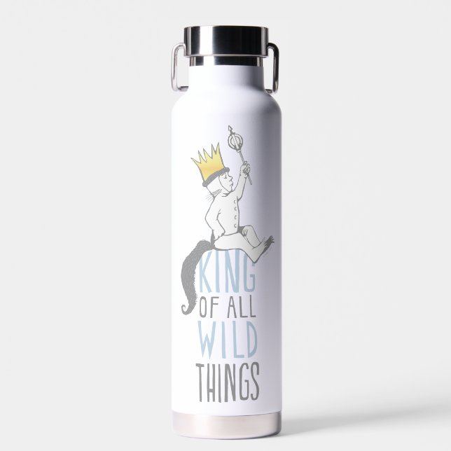 Max | The King of All Wild Things - Blue Water Bottle (Front)