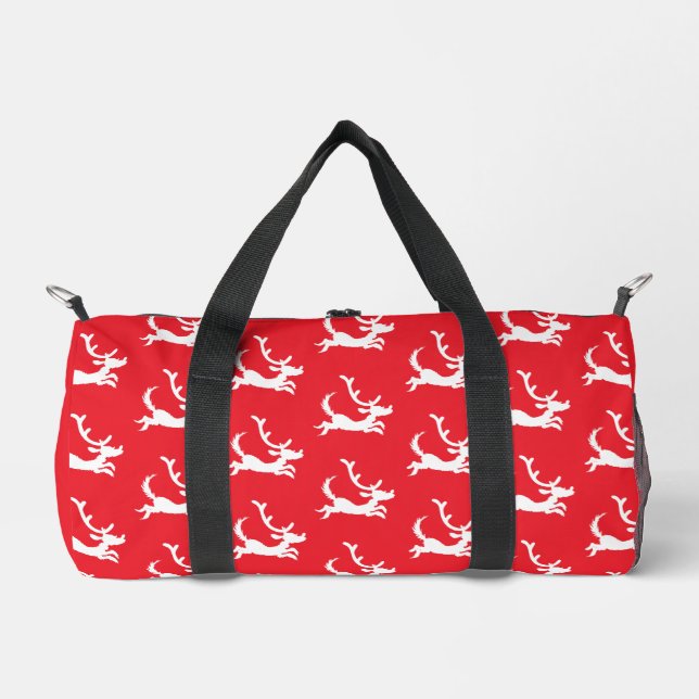 Max the Reindeer Silhouette Duffle Bag (Front)