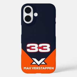 Max Verstappen 33 F1 Racing iPhone 16 Case