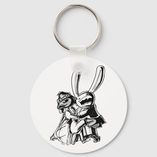 Max yells to Sam Keychain (Front)