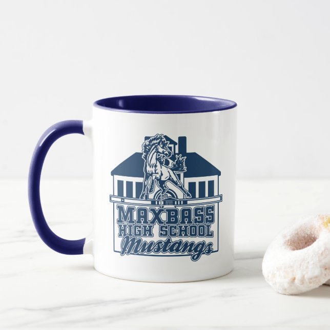 Maxbass Mustangs School Days Mug (With Donut)