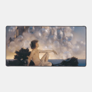 Maxfield Parrish Air Castles 1904 Vintage Fantasy  Desk Mat
