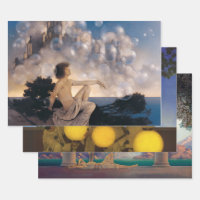 Maxfield Parrish Air Castles 1904 Vintage Fantasy
