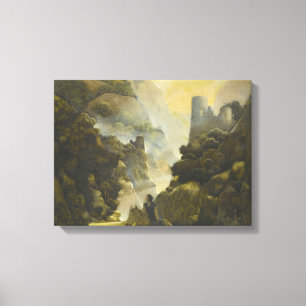 Maxfield Parrish Aucassin Seeks For Nicolette Canvas Print