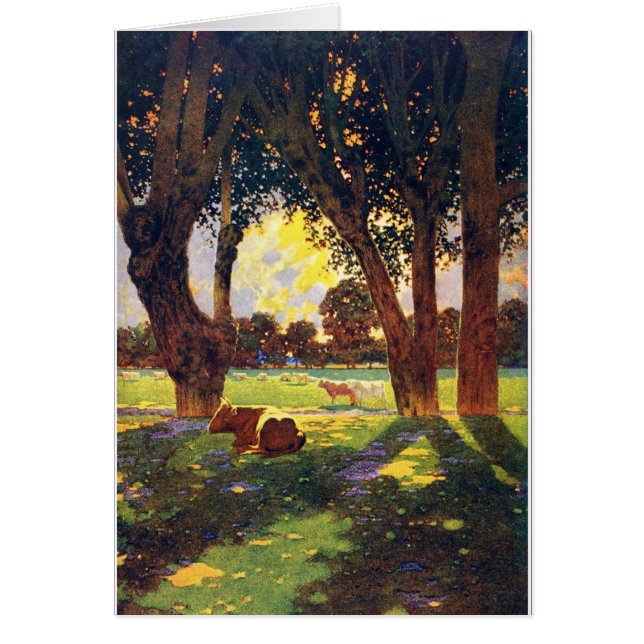 Maxfield Parrish - Desert with Water 1902 card (Front)