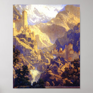 Maxfield Parrish Romance 1922 Poster