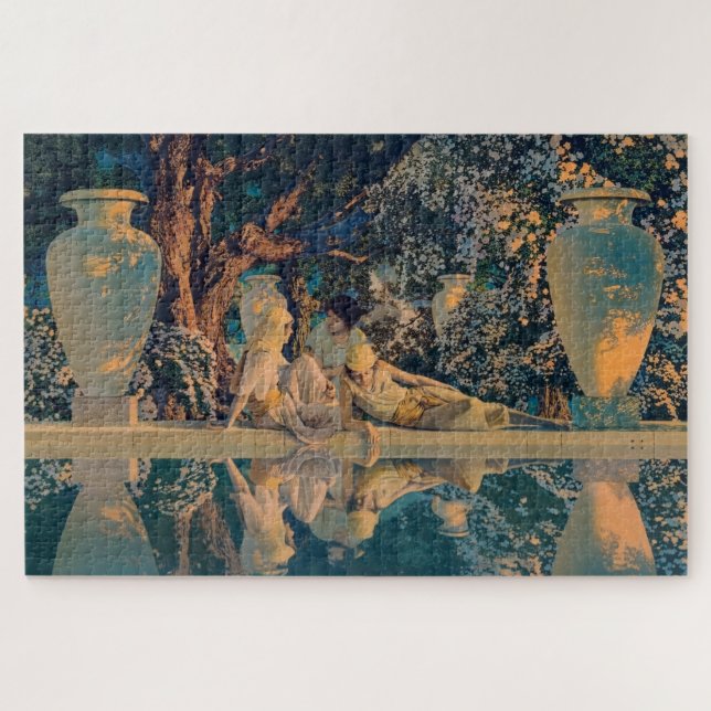 Maxfield Parrish The Garden of Allah 1918 Fine Art Jigsaw Puzzle (Horizontal)