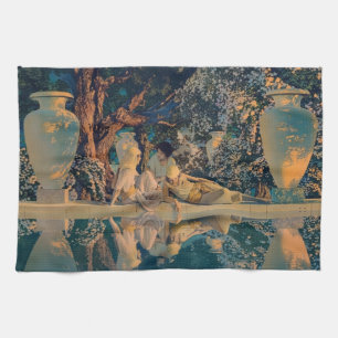 Maxfield Parrish The Garden of Allah 1918 Fine Art Kitchen Towel