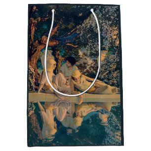 Maxfield Parrish The Garden of Allah 1918 Fine Art Medium Gift Bag