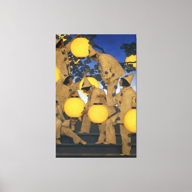 Maxfield Parrish, The Lantern Bearers (1908) Canvas Print (Front)