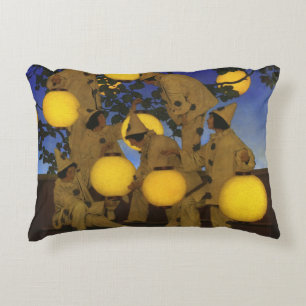 Maxfield Parrish The Lantern Bearers 1908 Vintage Accent Pillow
