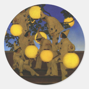 Maxfield Parrish The Lantern Bearers 1908 Vintage Classic Round Sticker