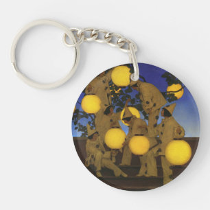 Maxfield Parrish The Lantern Bearers 1908 Vintage Keychain