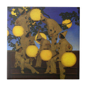 Maxfield Parrish The Lantern Bearers 1908 Vintage Tile