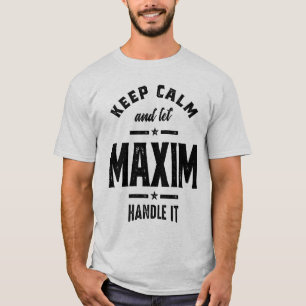 Maxim Personalized Name Birthday Gift T-Shirt