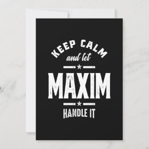 Maxim Personalized Name Birthday Invitation
