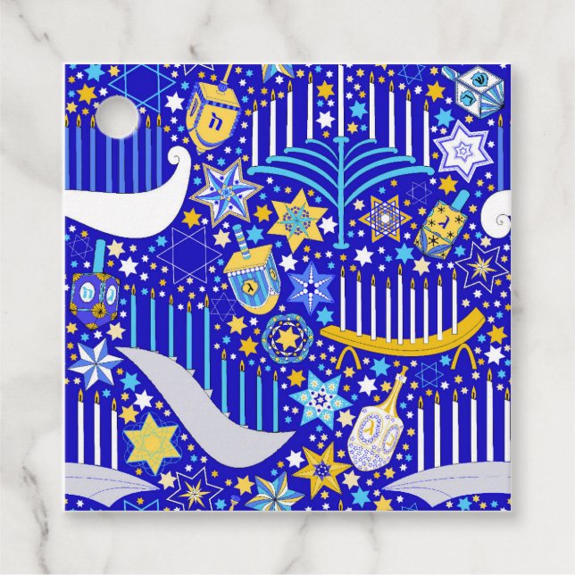 Maximal Hanukkah  Favour Tags (Front)