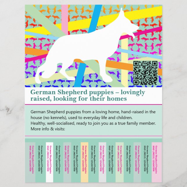 Maximal Shepherd Dog personalized Flyer (Front)