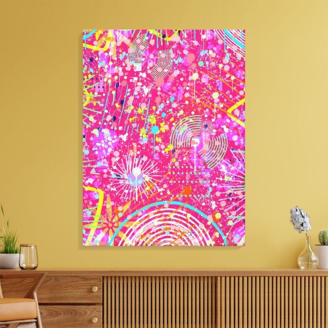Maximalist Abstract Art: the Candy Store Canvas Print (Insitu(LivingRoom))