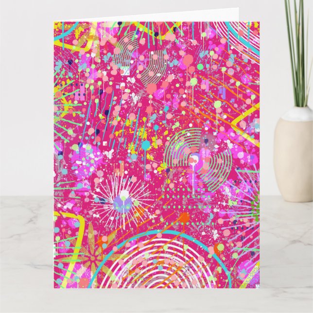 Maximalist Abstract Art: the Candy Store Card (Front)