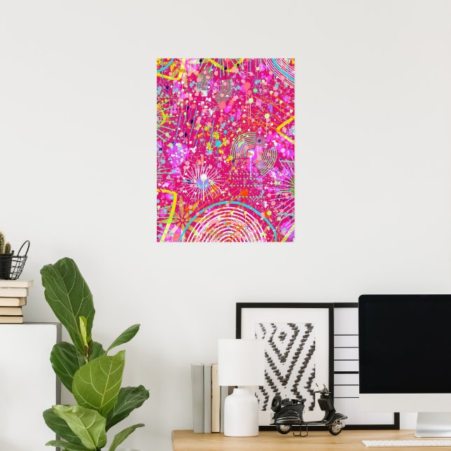 Maximalist Abstract Art: the Candy Store Poster (Home Office)