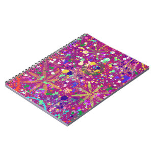 Maximalist Abstract in Bold Colour Notebook
