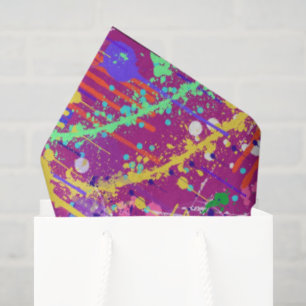 Maximalist Abstract in Bold Colour Tissue Paper
