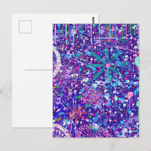 Maximalist Art: Too Much on My Mind Postcard (Front/Back)