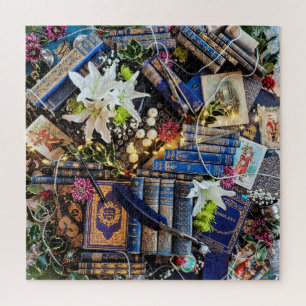 Maximalist Bibliophile Winter Wonderland Puzzle