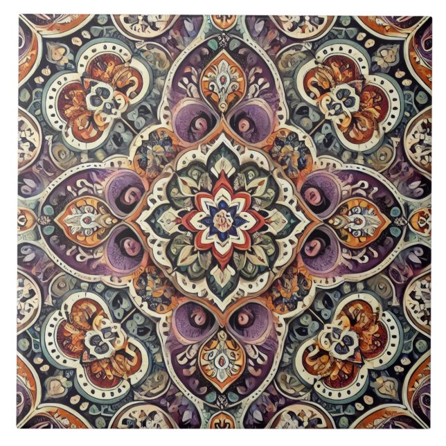  Maximalist Bohemian Elegance Tile (Front)