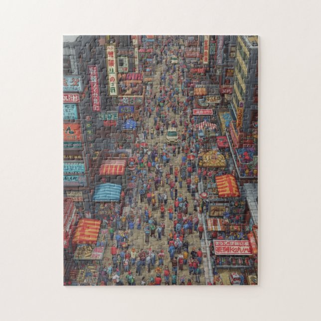Maximalist Chaos Scene Jigsaw Puzzle (Vertical)