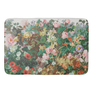 Maximalist Dream Vintage Floral Print Bath Mat