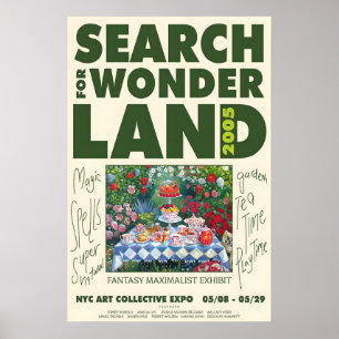 Maximalist Garden Tea Party Art Print