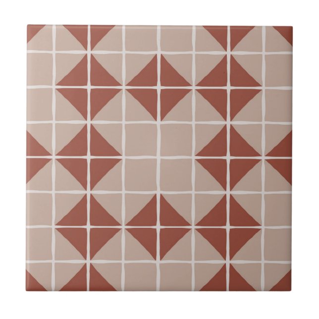 Maximalist Geometric Tile Pattern (Terracotta) (Front)