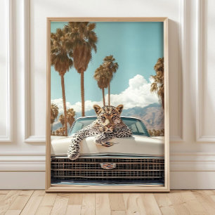 Maximalist Leopard Print, Luxury Leopard Poster