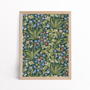 Maximalist painterly floral botanical wall art