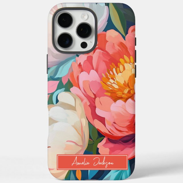 Maximalist Vibrant Floral Bold and Stylish  Case-Mate iPhone Case (Back)