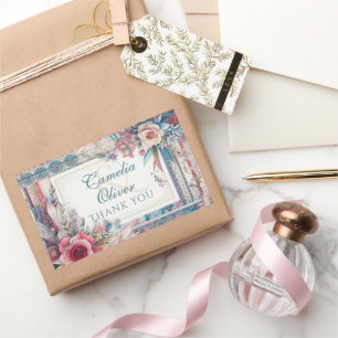 Maximalist Wedding Favour Gift Vintage Floral Sticker