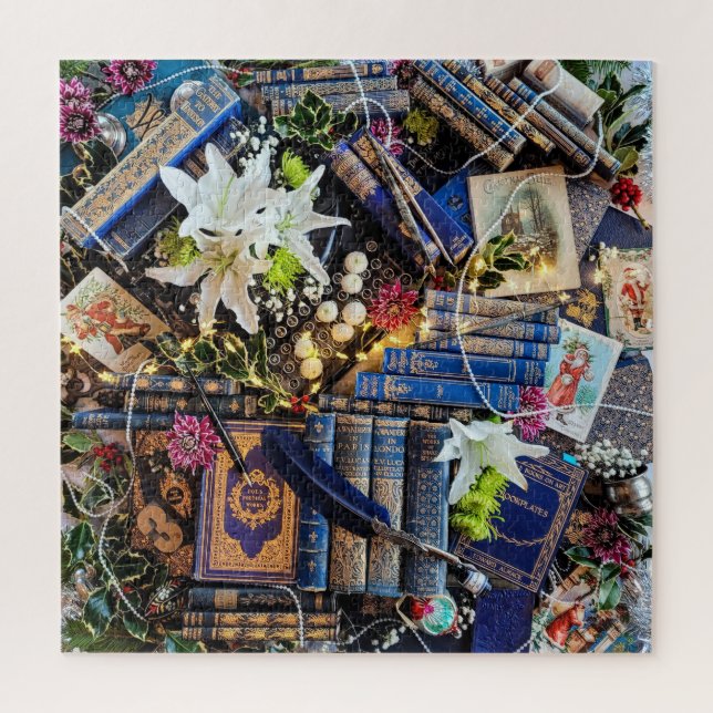 Maximaliste Bibliophile Hiver Wonderland Puzzle (Vertical)
