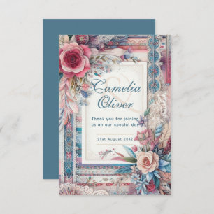 Maximaliste Mariage Vintage Merci floral