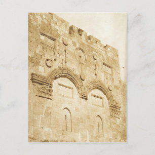 Maxime Du Camp - The Golden Gate in Jerusalem Postcard