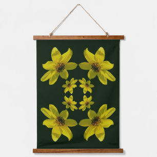 Maximilian Sunflower Floral Abstract   Hanging Tapestry