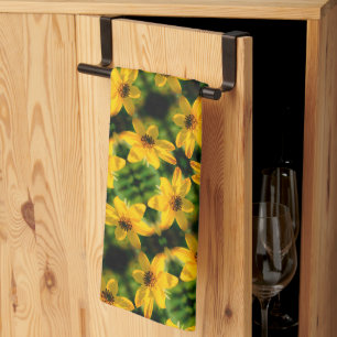 Maximilian Sunflower Floral Abstract Pattern     Kitchen Towel