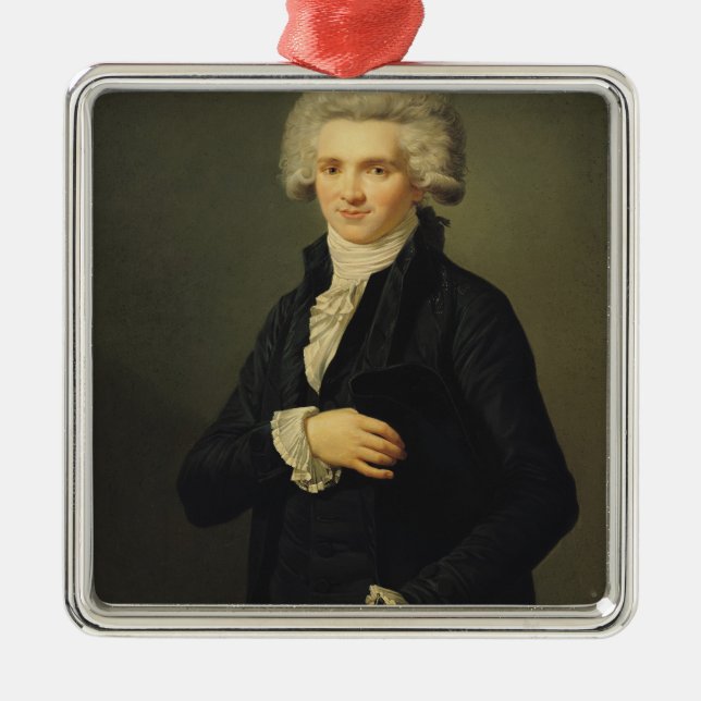 Maximilien de Robespierre  1791 Metal Ornament (Front)