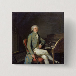Maximilien de Robespierre 2 Inch Square Button