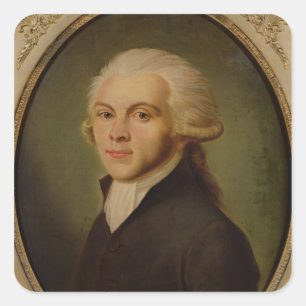 Maximilien de Robespierre c.1793 Square Sticker
